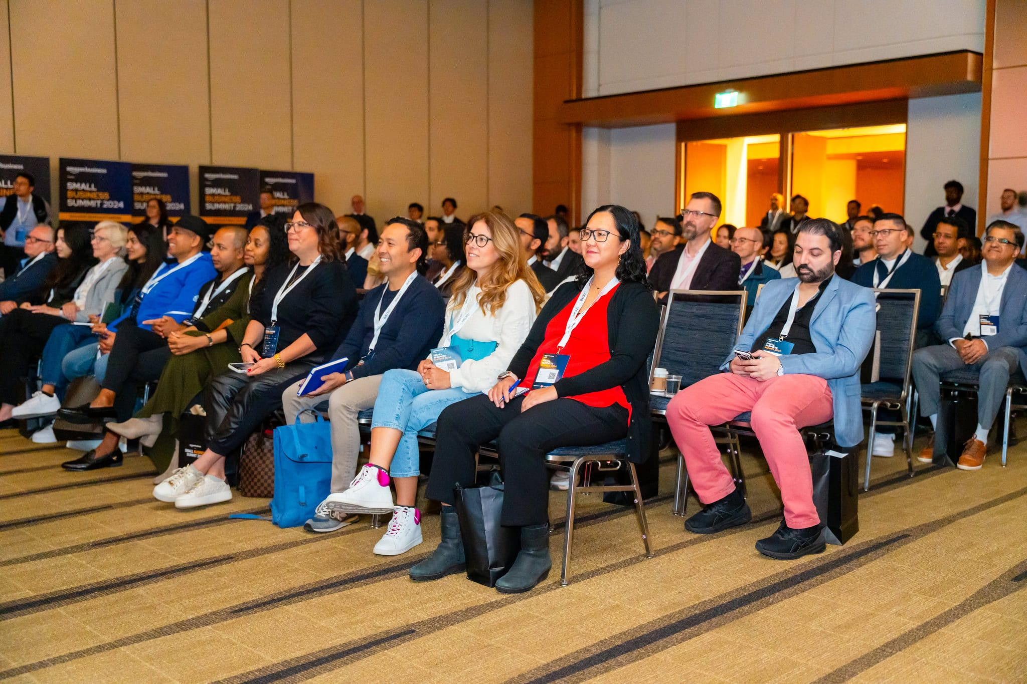 Attendees seated in the front rows of the Show keynote hall