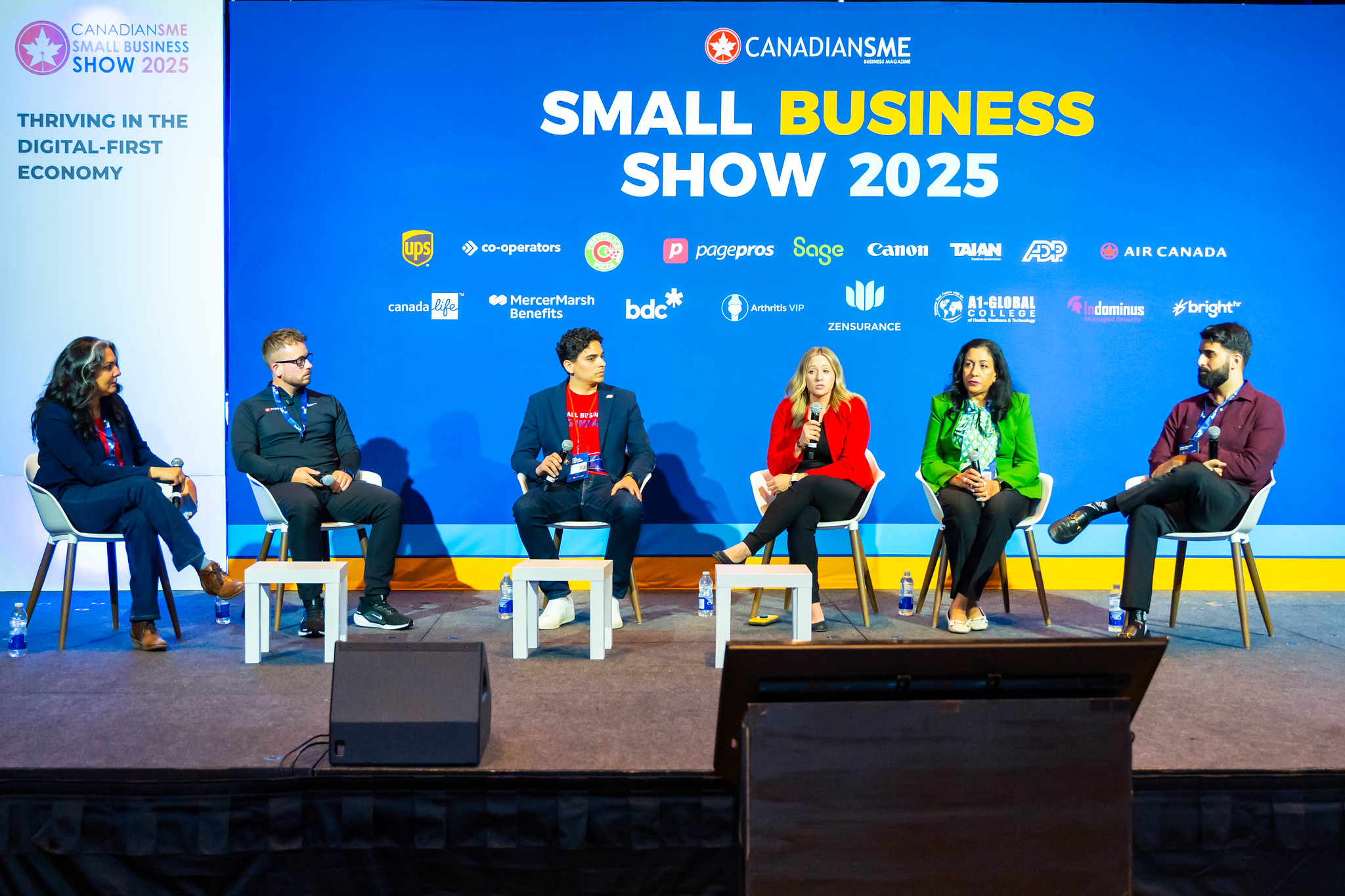 Speaker presenting a keynote at the Show