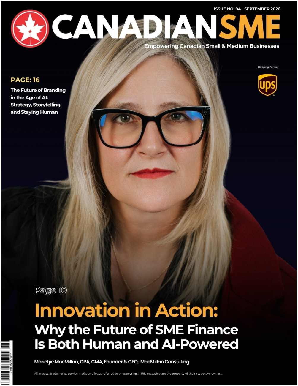 CanadianSME Small Business Magazine, September 2026 cover
